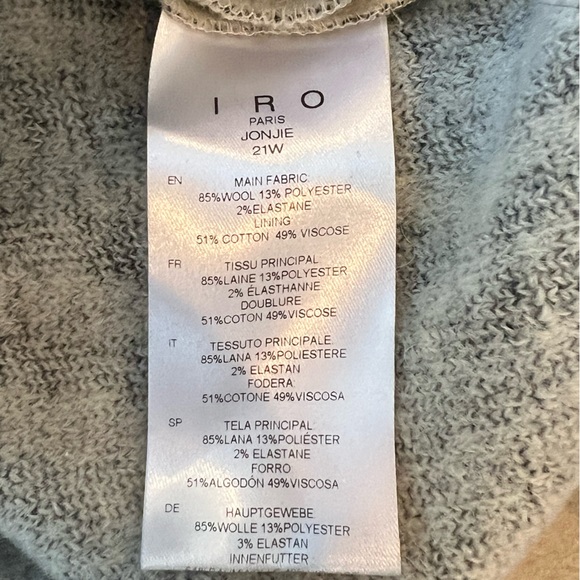 LAST CHANCE! Iro Zebra Half-Zip - Picture 2 of 4